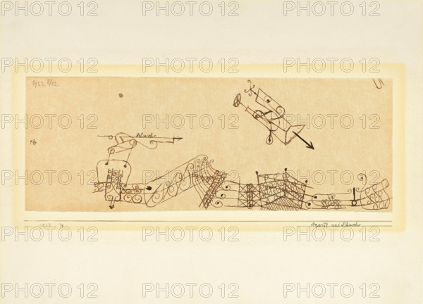 Attack and Defense, 1922. Creator: Klee, Paul (1879-1940).