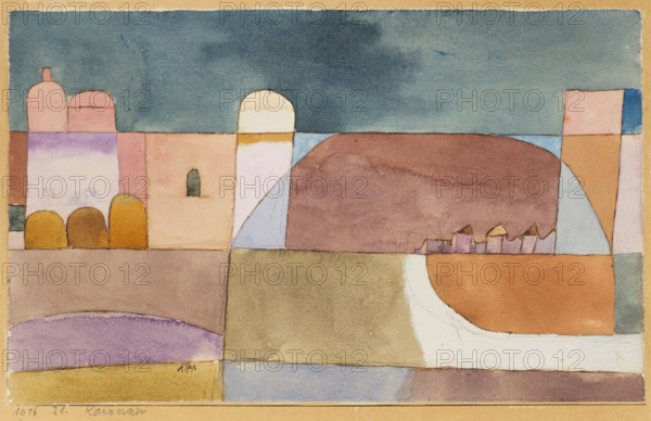 Kairuan (Kairuan with the camels and the donkey), 1916. Creator: Klee, Paul (1879-1940).