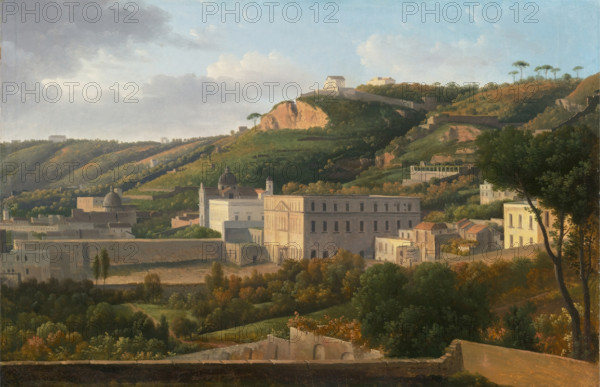 View of the Villa Lucia on the Vomero Hill, Naples, 1823-1825. Creator: Klenze, Leo, von (1784-1864).