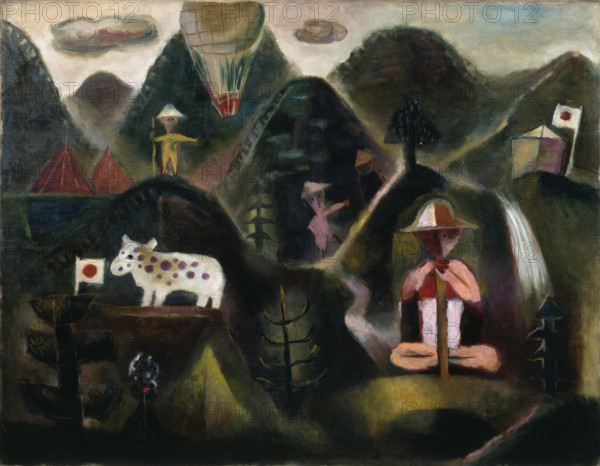 Summer Mountains, 1927. Creator: Koga, Harue (1895-1933).