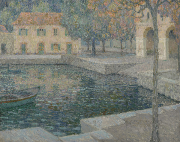Le bassin du refuge, 1924. Creator: Le Sidaner, Henri (1862-1939).