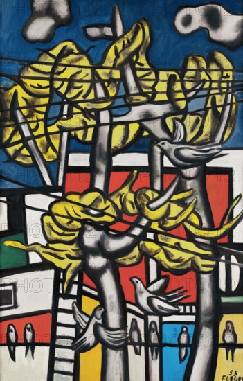 Birds in the trees, 1953. Creator: Léger, Fernand (1881-1955).