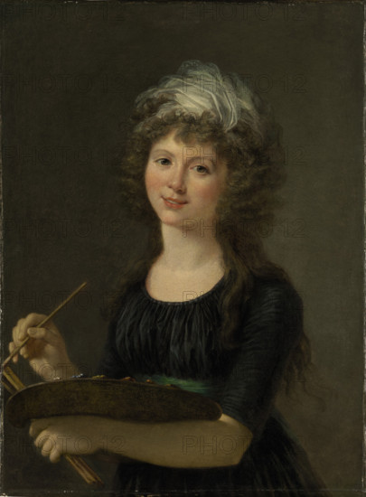 Self-portrait. Creator: Lemoine, Marie-Victoire (1754-1820).