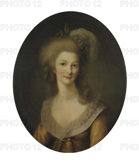Portrait of Marie Louise of Savoy (1749-1792), Princess of Lamballe, 1779. Creator: Lemoine, Marie-Victoire (1754-1820).