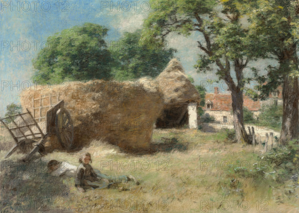 La sieste à la ferme des Grèves (A nap at the Grèves farm). Creator: Lhermitte, Léon (1844-1925).