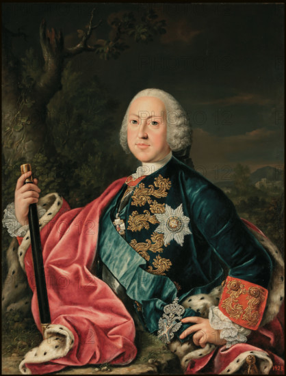 Portrait of Count Alexander Borisovich Buturlin (1694-1767), 18th century. Creator: Lueders, David (1710-1759).