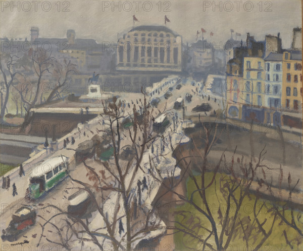The Pont Neuf, 1937. Creator: Marquet, Pierre-Albert (1875-1947).