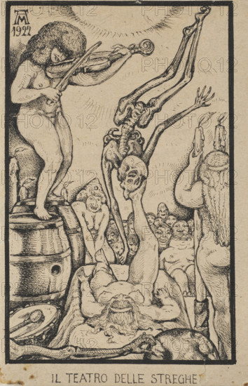 The Witches' Theater, 1922. Creator: Martini, Alberto (1876-1954).