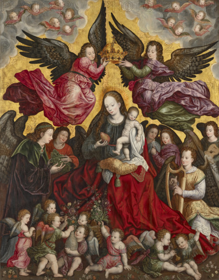 The Coronation of the Virgin, Second half of the16th cen.. Creator: Master of Portugalete (active second half of the 16th cen.).