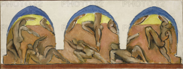 Study for Barnes Mural "The Dance", Ocher Harmony, 1930-1931. Creator: Matisse, Henri (1869-1954).