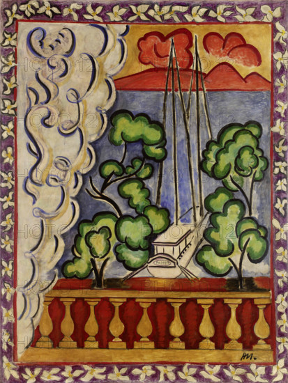 Papeete - Tahiti (Window in Tahiti), 1935. Creator: Matisse, Henri (1869-1954).