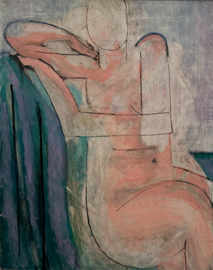 Nu rose assis (Seated Pink Nude), 1935-1936. Creator: Matisse, Henri (1869-1954).