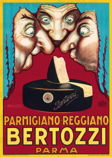 Bertozzi Parmigiano Reggiano, 1930. Creator: Mauzan, Luciano Achille (1883-1952).
