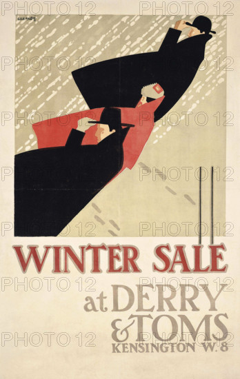 Winter Sale at Derry & Toms, 1919. Creator: McKnight Kauffer, Edward (1890-1954).