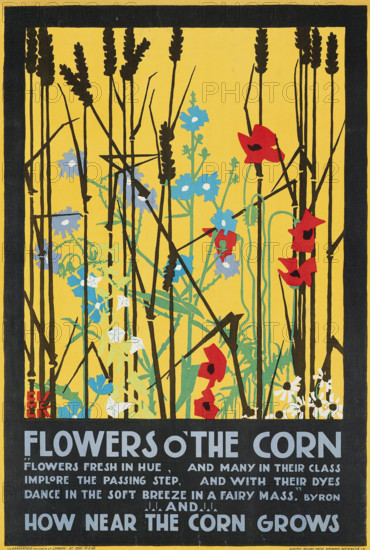 Flowers O' The Corn, 1920. Creator: McKnight Kauffer, Edward (1890-1954).