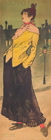 Singer Eugénie Buffet at La Cigale, 1894. Creator: Métivet, Lucien Marie François (1863-1932).