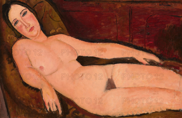 Nude on a Divan, 1918. Creator: Modigliani, Amedeo (1884-1920).