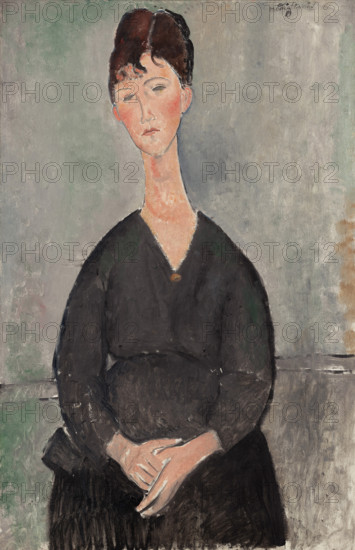 Café Singer, 1917. Creator: Modigliani, Amedeo (1884-1920).