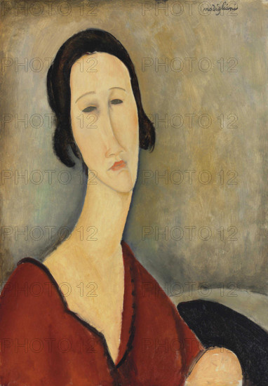 Madame Hanka Zborowska, 1917. Creator: Modigliani, Amedeo (1884-1920).
