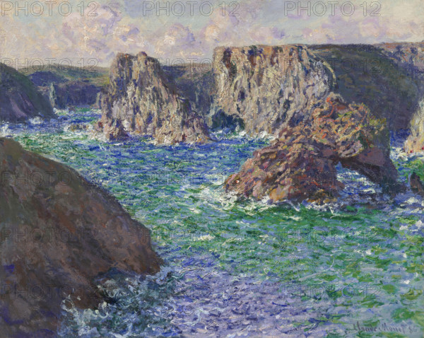 La Roche Guibel, Port-Domois, 1886. Creator: Monet, Claude (1840-1926).