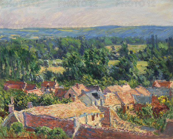 Vue du village de Giverny, 1886. Creator: Monet, Claude (1840-1926).