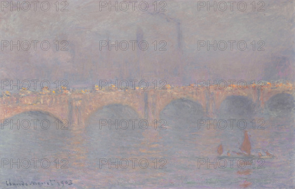 Waterloo Bridge, soleil voilé, 1899-1903. Creator: Monet, Claude (1840-1926).