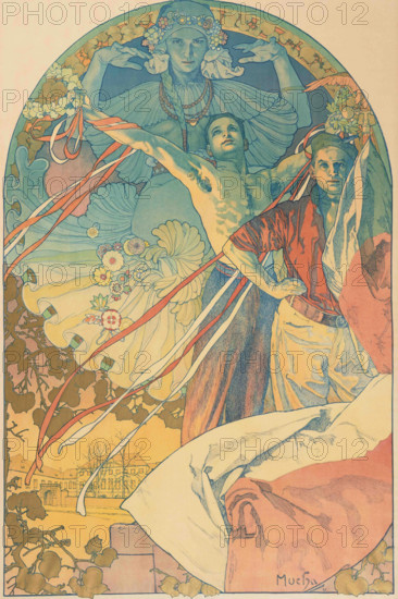 8th Sokol Festival in Prague (Poster), 1925. Creator: Mucha, Alfons Marie (1860-1939).