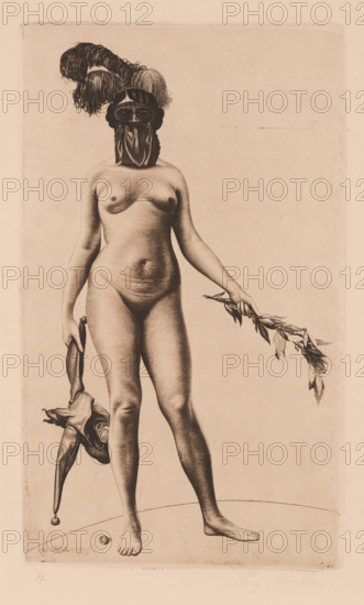 Laurel and Fool's Cap, 1916. Creator: Müller, Richard (1874-1954).