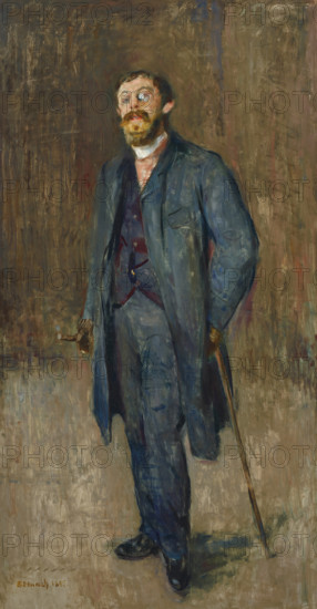 Karl Jensen-Hjell, 1885. Creator: Munch, Edvard (1863-1944).
