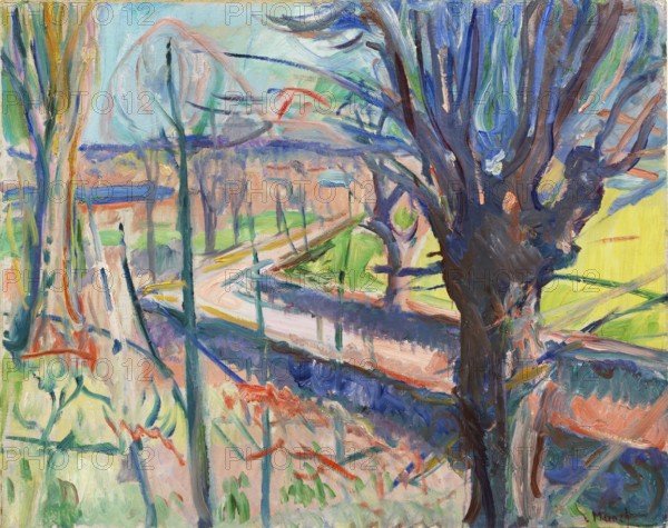 Spring day on Jeløya (Vårdag på Jeløya), 1915. Creator: Munch, Edvard (1863-1944).