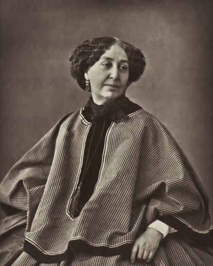 Portrait of George Sand, 1864. Creator: Nadar, Gaspard-Félix (1820-1910).
