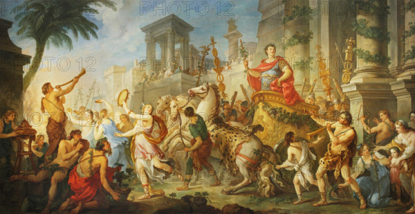 The Entry of Mark Antony into Ephesus, 1741. Creator: Natoire, Charles Joseph (1700-1777).