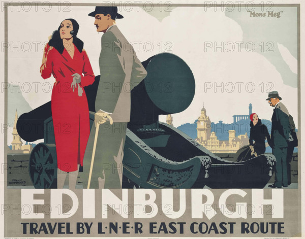 Edinburgh. Travel by L.N.E.R, 1935. Creator: Newbould, Frank (1887-1951).