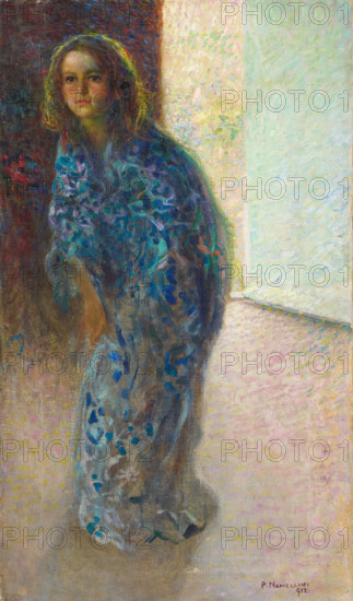 Little girl in kimono, 1912. Creator: Nomellini, Plinio (1866-1943).