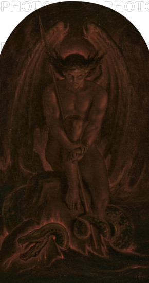 The Adversary: where "the worms that eat them do not die, and the fire is not quenched.", 1876. Creator: Paton, Sir Joseph Noel (1821-1901).