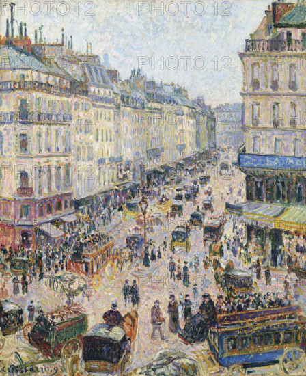 The Rue Saint-Lazare, bright weather, 1893. Creator: Pissarro, Camille (1830-1903).