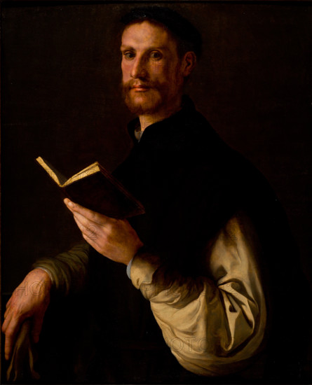 Portrait of a Man with a Book, 1540-1541. Creator: Pontormo, Jacopo da (Jacopo Carucci) (1494-1557).