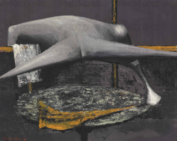 Grisaille Figures I, 1947. Creator: Pulham, Peter Rose (1910-1956).