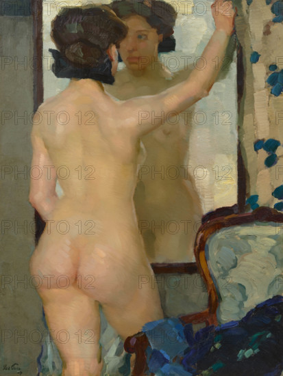 Before a Mirror, 1907. Creator: Putz, Leo (1869-1940).