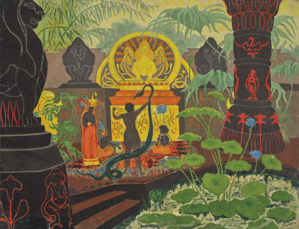 Voodoo Temple or The Snake Charmer, 1901. Creator: Ranson, Paul Elie (1864-1909).