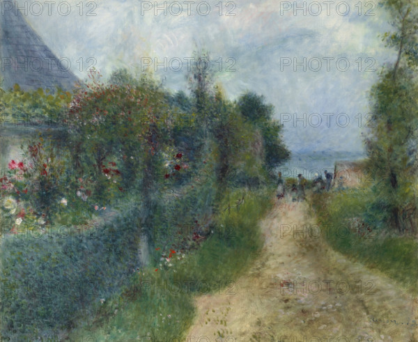The road to Wargemont, 1879. Creator: Renoir, Pierre Auguste (1841-1919).
