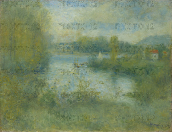Small arm of the Seine at Argenteuil (Petit bras de Seine à Argenteuil), 1873. Creator: Renoir, Pierre Auguste (1841-1919).