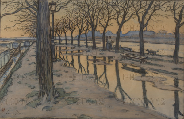 Île aux Cygnes, c1900. Creator: Rivière, Henri (1864-1951).