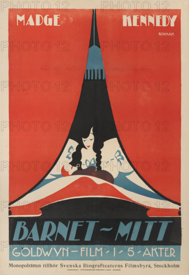 Movie poster "Baby Mine" by John S. Robertson and Hugo Ballin, 1917. Creator: Rohman, Eric (1891-1949).