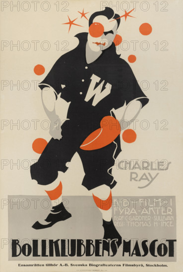 Movie poster "The Pinch Hitter" by Victor Schertzinger, 1919. Creator: Rohman, Eric (1891-1949).