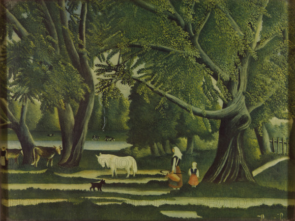 Vue de Bretagne, l'été (View in Brittany, Summer), 1907. Creator: Rousseau, Henri Julien Félix (1844-1910).