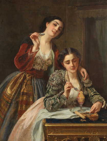 The Five Senses: Taste, c1865. Creator: Schlesinger, Henry Guillaume (1814-1893).