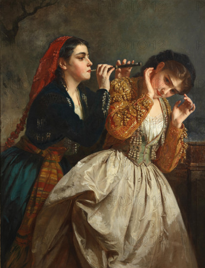 The Five Senses: Hearing, c1865. Creator: Schlesinger, Henry Guillaume (1814-1893).