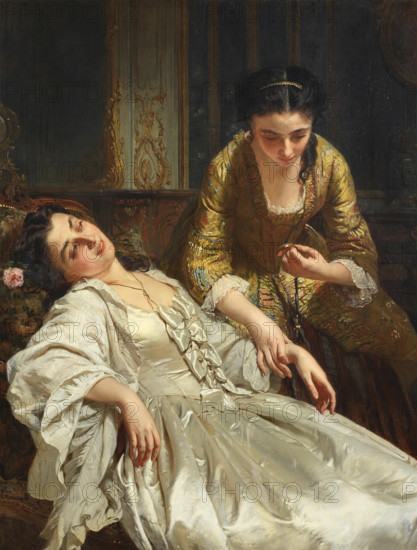 The Five Senses: Touch, c1865. Creator: Schlesinger, Henry Guillaume (1814-1893).