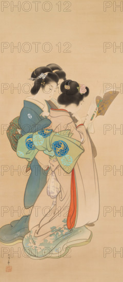 Sisters. Creator: Shoen, Uemura (1875-1949).